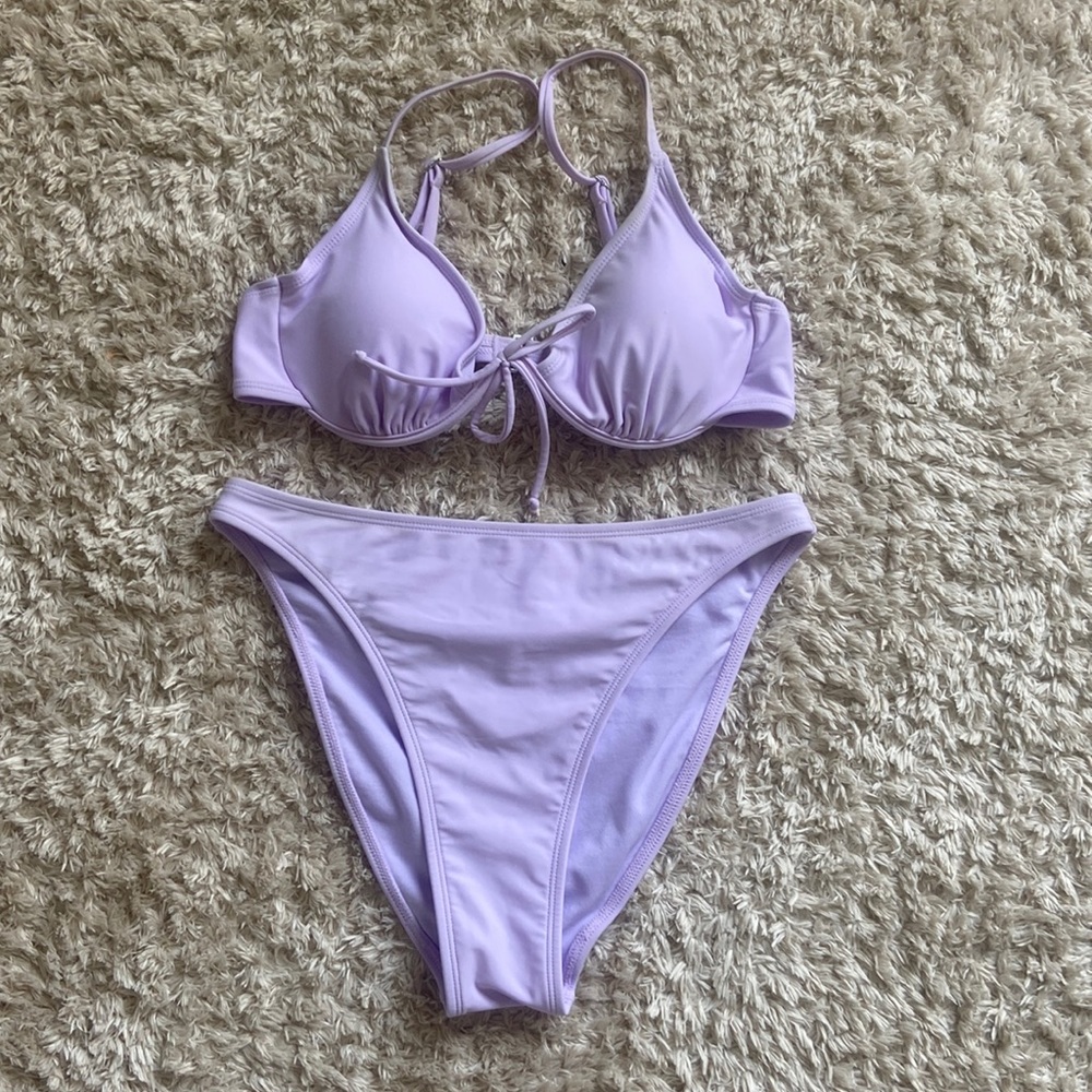 only used once purple top and bottom